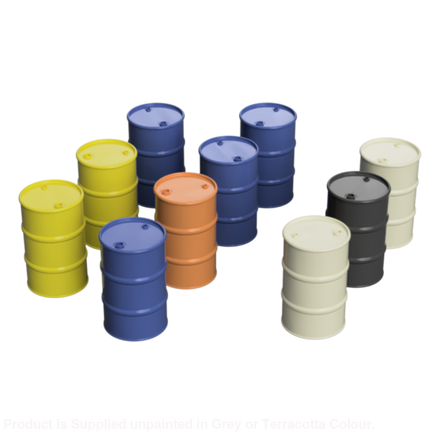 Fo205E – 80 Gallon Oil Drum Oo/Ho Scale Oo Accessory