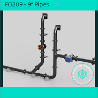 Fo209A – 9’’ Pipes Oo/Ho Scale Oo Accessory