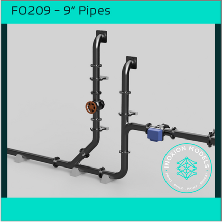 Fo209A – 9’’ Pipes Oo/Ho Scale Oo Accessory