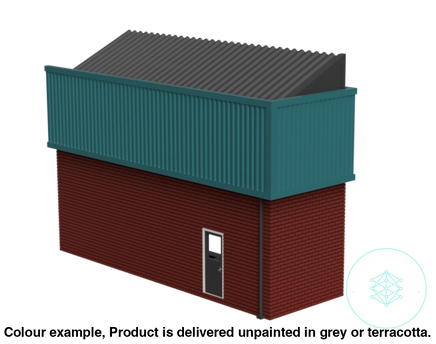 Fo212A – Low Relief Industrial Building Oo/Ho Scale Oo Accessory