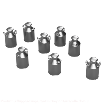 Fo301B – Small Milk Churns Oo/Ho Scale Oo Accessory