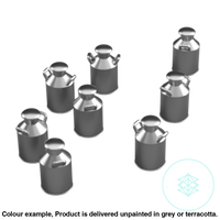 Fo301B – Small Milk Churns Oo/Ho Scale Oo Accessory