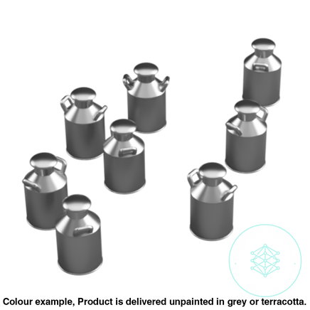 Fo301B – Small Milk Churns Oo/Ho Scale Oo Accessory