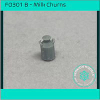 Fo301B – Small Milk Churns Oo/Ho Scale Oo Accessory