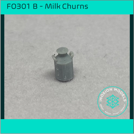 Fo301B – Small Milk Churns Oo/Ho Scale Oo Accessory