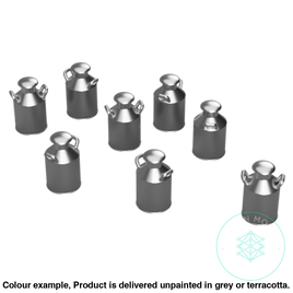 Fo301B – Small Milk Churns Oo/Ho Scale Oo Accessory