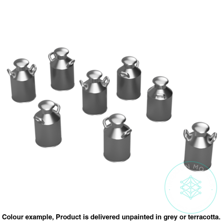 Fo301B – Small Milk Churns Oo/Ho Scale Oo Accessory