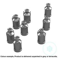 Fo301C – Medium Milk Churns Oo/Ho Scale Oo Accessory