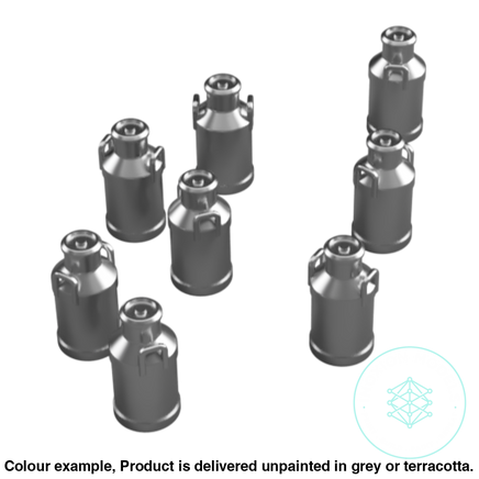 Fo301C – Medium Milk Churns Oo/Ho Scale Oo Accessory