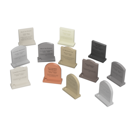 Fo307A – Small Grave Stones Oo/Ho Scale Oo Accessory