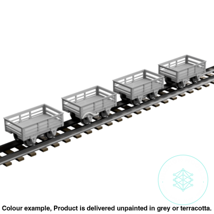 Fp752C – Ffestiniog Slate Wagon Pack Oo9 Gauge Oo Scale Rolling Stock