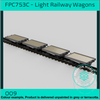 Fpc753C – 4X Light Railway Wagon Pack Oo9 Gauge Oo Scale Rolling Stock