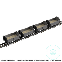 Fpc753D – 4X Light Railway Wagon Pack Oo9 Gauge Oo Scale Rolling Stock