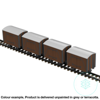 Fpc753E – 4X Light Railway Wagon Pack Oo9 Gauge Oo Scale Rolling Stock