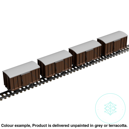 Fpc753F – 4X Light Railway Wagon Pack Oo9 Gauge Oo Scale Rolling Stock