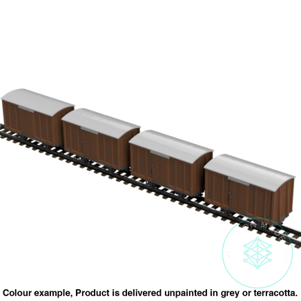 Fpc753F – 4X Light Railway Wagon Pack Oo9 Gauge Oo Scale Rolling Stock