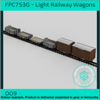 Fpc753G – 6X Light Railway Wagon Pack Oo9 Gauge Oo Scale Rolling Stock