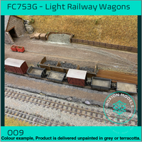 Fpc753G – 6X Light Railway Wagon Pack Oo9 Gauge Oo Scale Rolling Stock