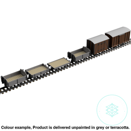 Fpc753G – 6X Light Railway Wagon Pack Oo9 Gauge Oo Scale Rolling Stock