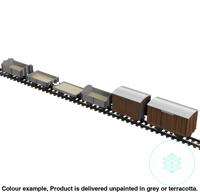 Fpc753G – 6X Light Railway Wagon Pack Oo9 Gauge Oo Scale Rolling Stock
