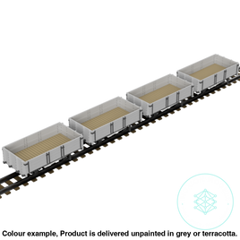 Fpc755B – 4X C&Mlr 5 Ton Open Wagon Oo9 Gauge Oo Scale Rolling Stock