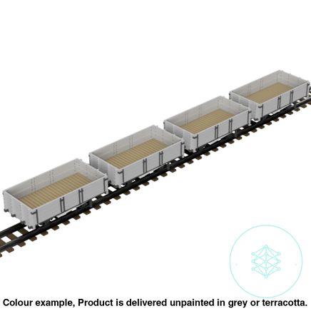 Fpc755B – 4X C&Mlr 5 Ton Open Wagon Oo9 Gauge Oo Scale Rolling Stock