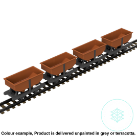 Fpc755C – 4X C&Mlr 3.5 Ton Hopper Wagon Oo9 Gauge Oo Scale Rolling Stock