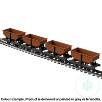 Fpc755C – 4X C&Mlr 3.5 Ton Hopper Wagon Oo9 Gauge Oo Scale Rolling Stock