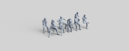 Fr031 Sitting Figure Pack 2