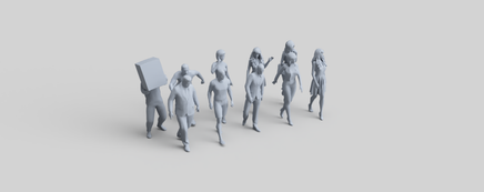Fr051 Walking Figure Pack 2