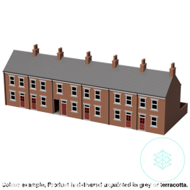 Gc004A – 6X Terrace House Pack Tt120/3Mm Scale Tt Building