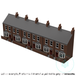 Gc010C – 6X Low Relief Terrace House Pack Tt120/3Mm Scale Tt Building