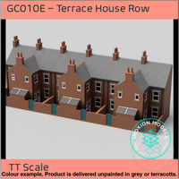 Gc010E – 6X Low Relief Terrace House Pack Tt120/3Mm Scale Tt Building