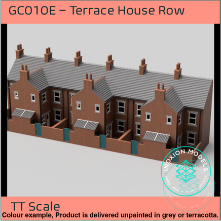Gc010E – 6X Low Relief Terrace House Pack Tt120/3Mm Scale Tt Building