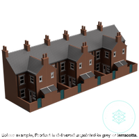 Gc010E – 6X Low Relief Terrace House Pack Tt120/3Mm Scale Tt Building