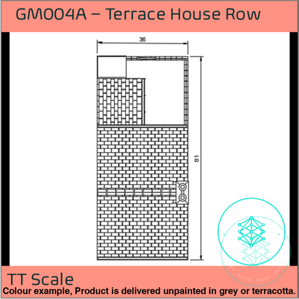 Gm004A – Terrace House Tt120/Mm Scale Tt Building