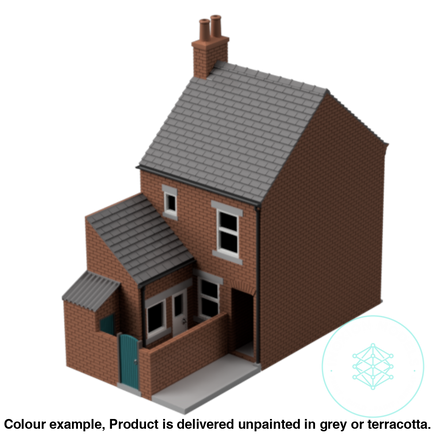 Gm008A – Terrace House W Close Tt120/3Mm Scale Tt Building