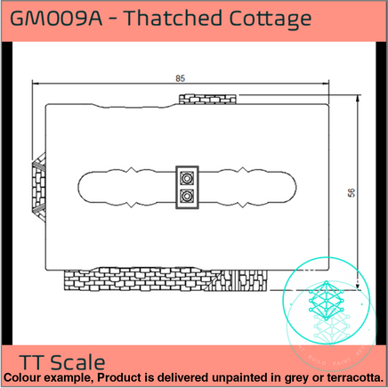 Gm009A – Thatched Cottage Tt120/3Mm Scale Tt Building