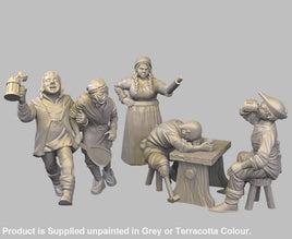 GM016 Medieval Village Scenes - Village Drinkers/Drunks Medieval Figure