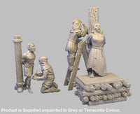 GM019 Medieval Village Scenes - Village Burning at The Stake Medieval Figure