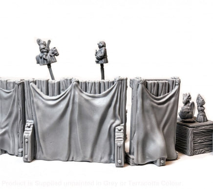 GM024 Medieval Village Scenes - Travelling Punch and Judy puppet show Medieval Figure