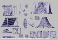 GM026 Medieval Village Scenes - Village Camp Medieval Figure