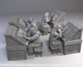 GM030 Medieval Village Scenes - Village Monks Medieval Figure