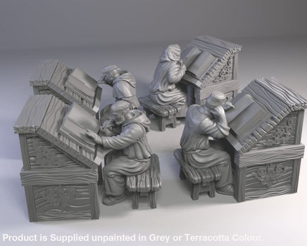 GM030 Medieval Village Scenes - Village Monks Medieval Figure