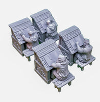 GM030 Medieval Village Scenes - Village Monks Medieval Figure