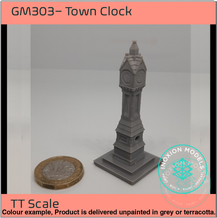Gm303 – Town Clock Tt120/3Mm Scale Tt Building