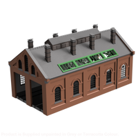 GM806B – LNER Engine Shed TT120/3mm Scale TT Scale Building