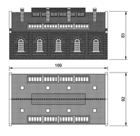 GM806B – LNER Engine Shed TT120/3mm Scale TT Scale Building
