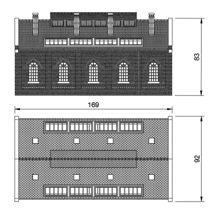 GM806B – LNER Engine Shed TT120/3mm Scale TT Scale Building