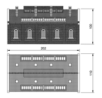 GM806B – LNER Engine Shed TT120/3mm Scale TT Scale Building
